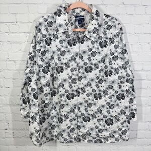 Westbound Button Down Shirt Women Plus 24W Wrinkle Free Fairy Cottage Floral Top